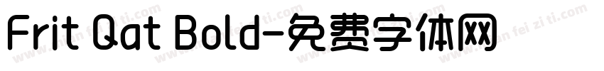 Frit Qat Bold字体转换